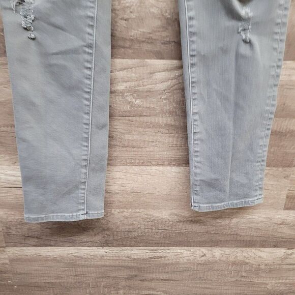 American Eagle Gray Mens 28X32 Airflex + Plus Skinny Jeans Denim Distressed - Picture 10 of 16